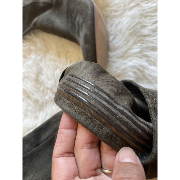 Aldo boots size 6.5 bresa green knee high Boots lace up back detail - Picture 7 of 9